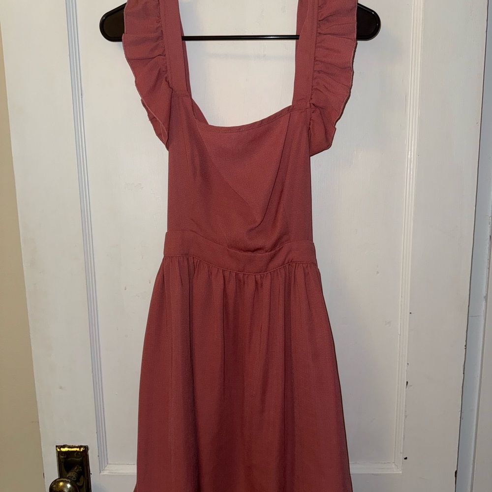 Elegant Mauve Sleeveless Dress